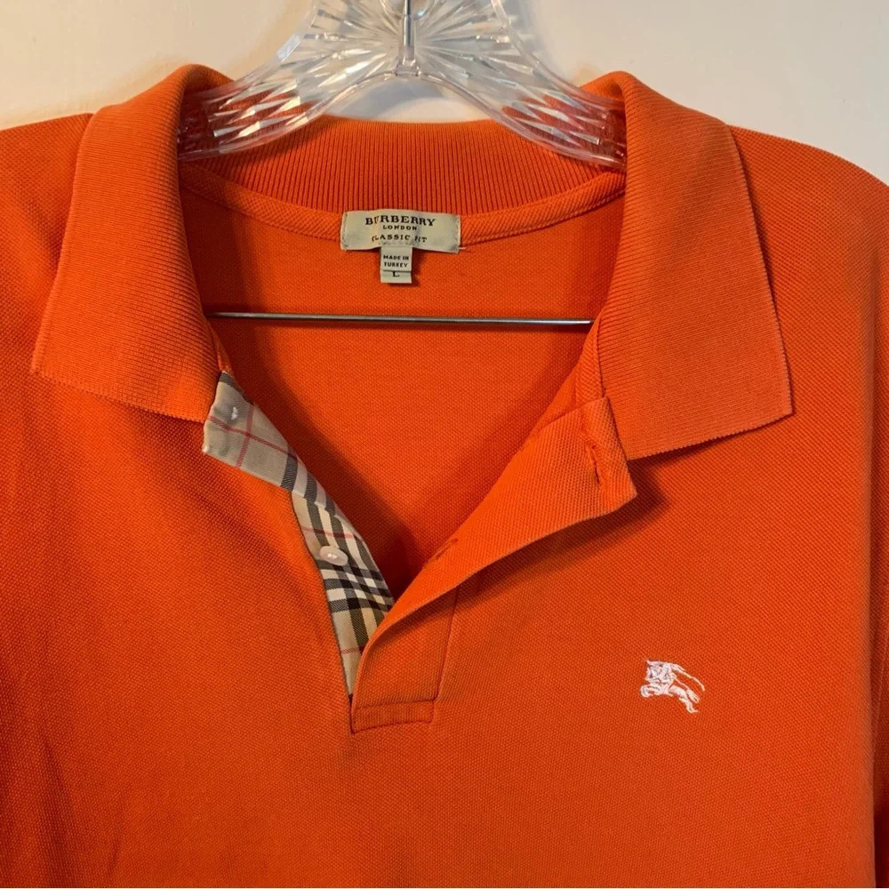 Burberry Embroidered Polo T-Shirt L - Picture 8 of 12